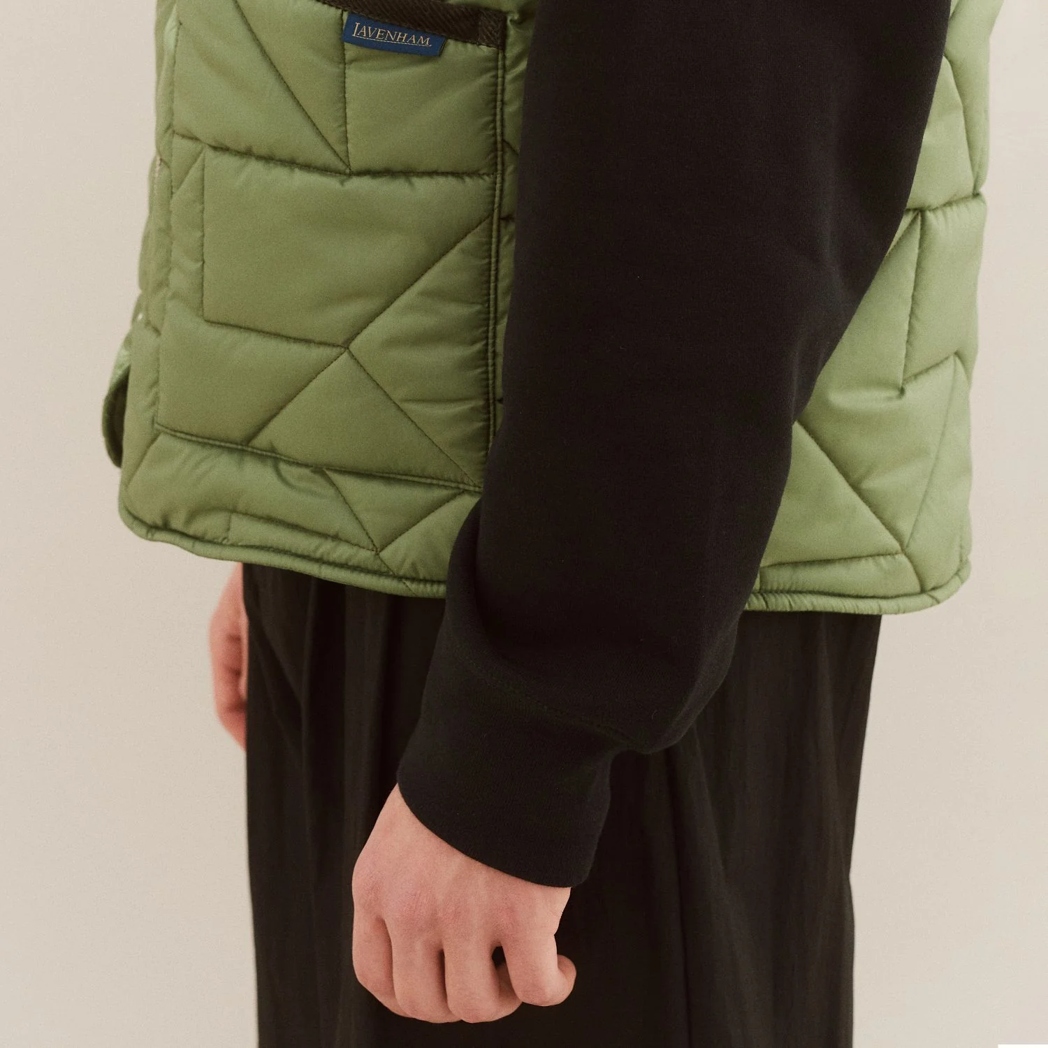 Big Quilt Bomber Gilet - Image 5