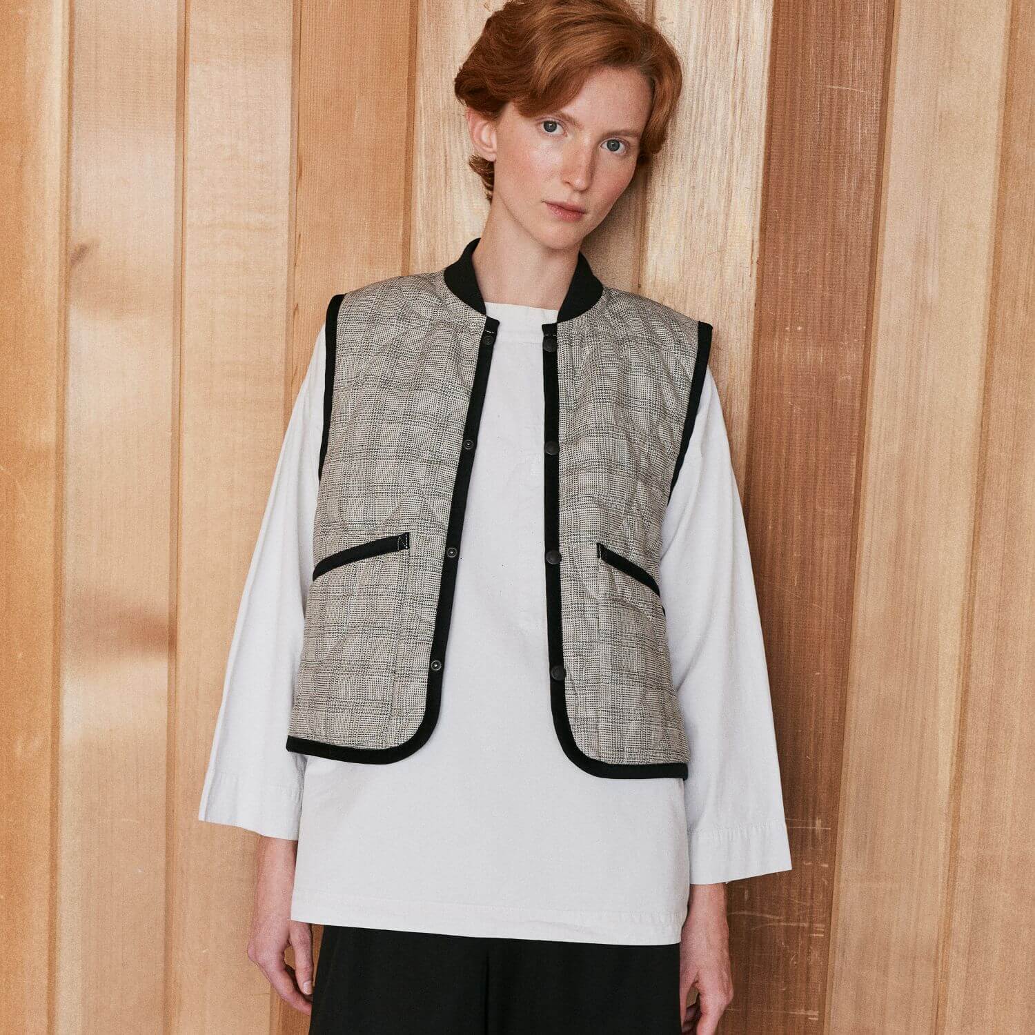 Cropped Bomber Gilet - Image 3