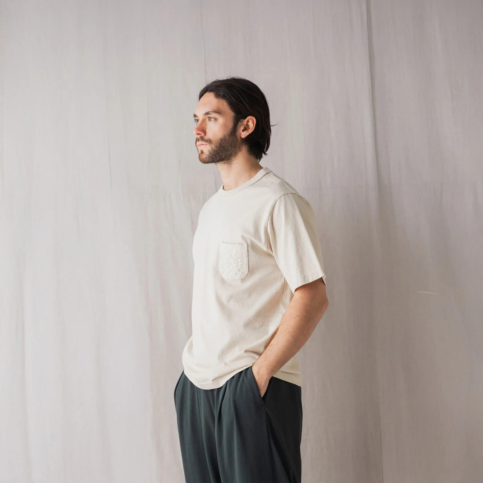 Jackman Cotton Quilt Pocket T-shirt - Image 3