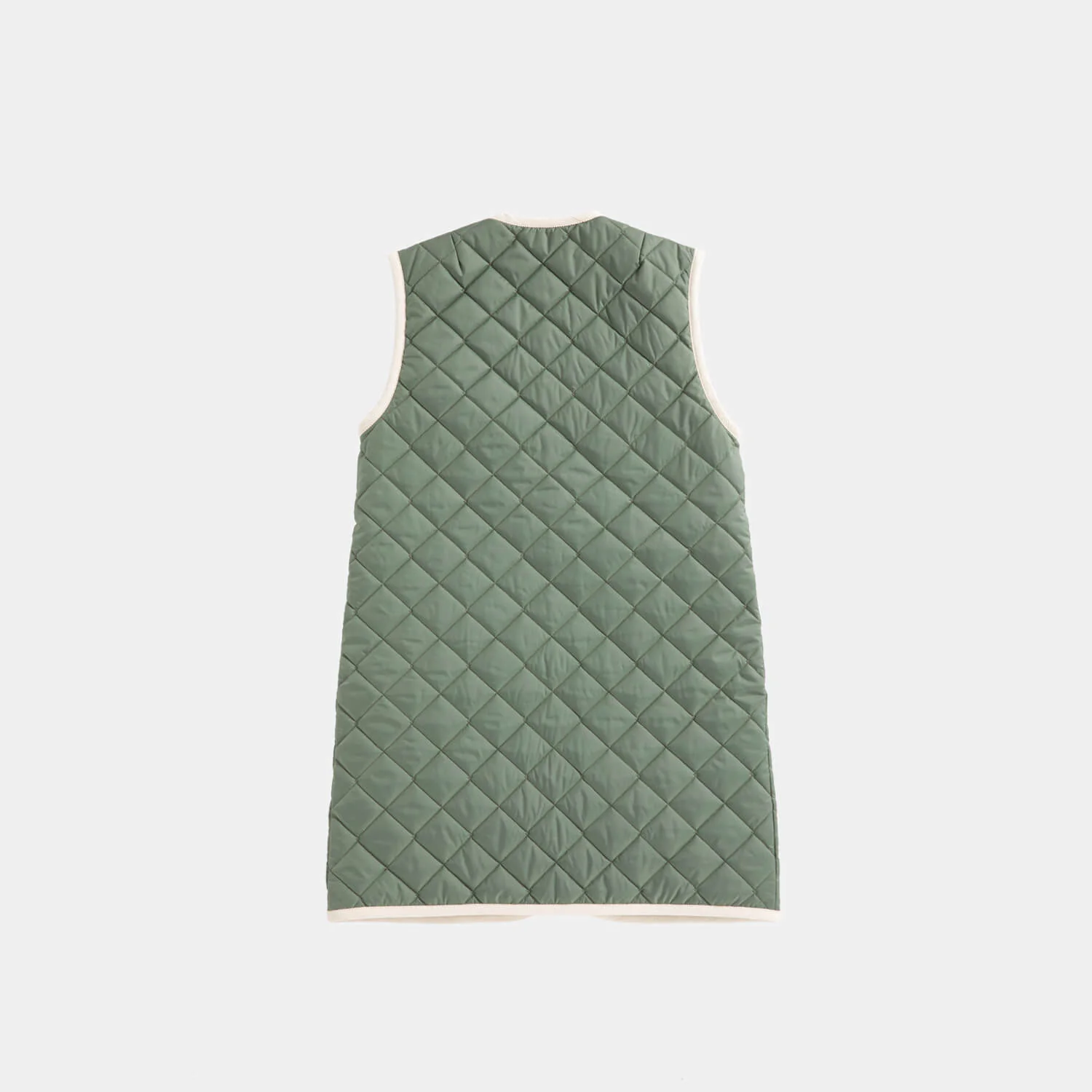 Longline Crew Neck Gilet - Image 6