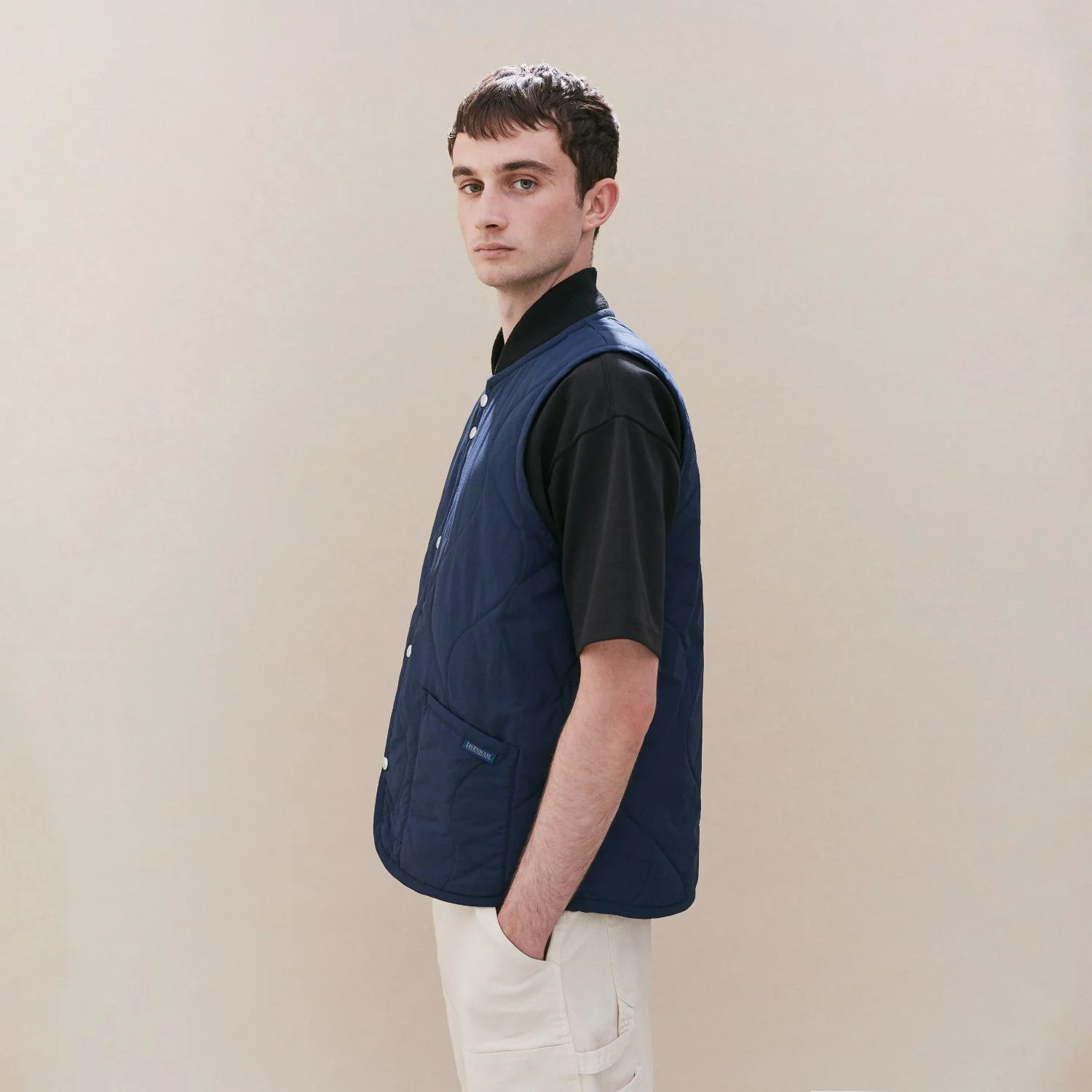 Stud Front Bomber Gilet - Image 4