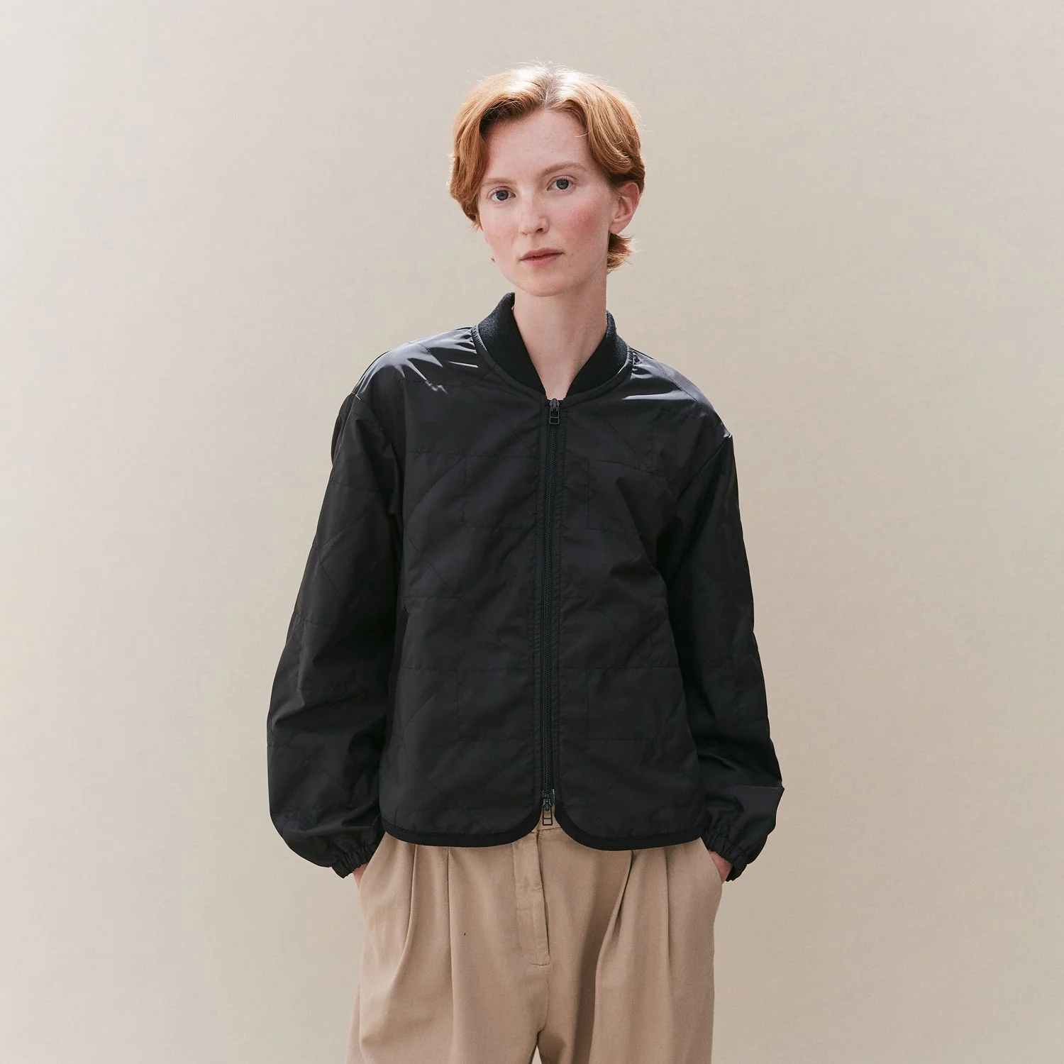 Unwadded Bomber Jacket - Image 2