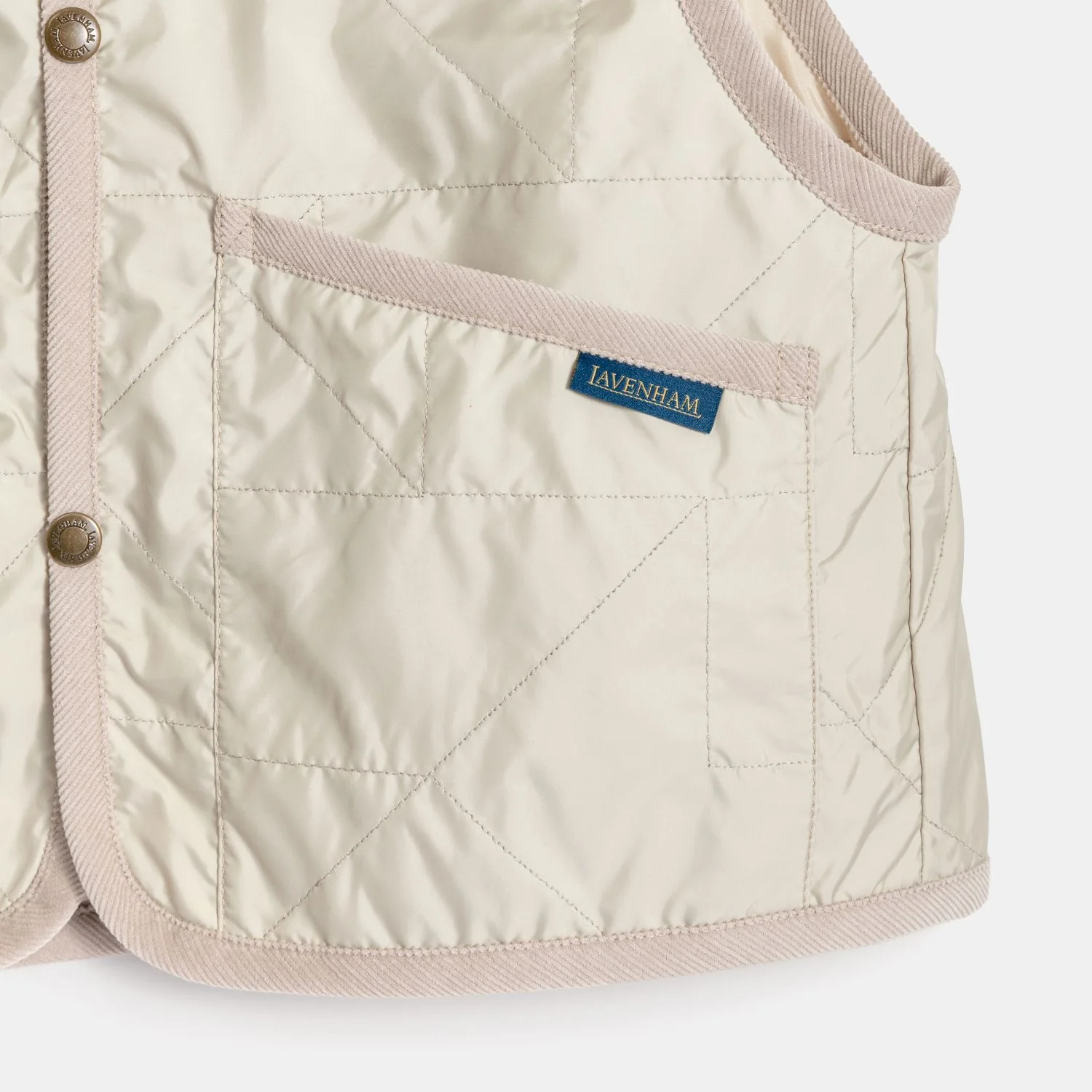 Unwadded Cropped Raydon Gilet - Image 7