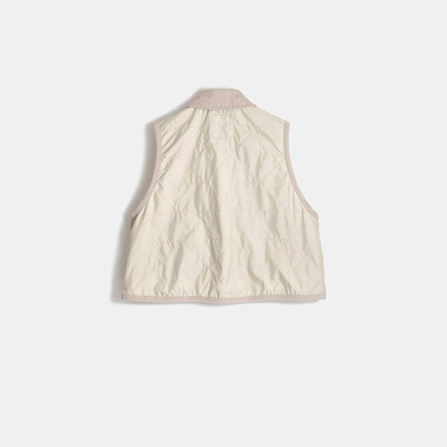 Unwadded Cropped Raydon Gilet - Image 8